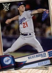 2019 Topps Big League Base Set Walker Buehler #391 card