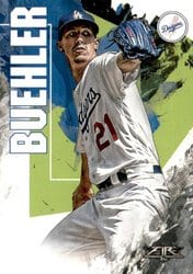 2019 Topps Fire Base Set Walker Buehler #89 card