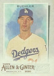 2020 Topps Allen & Ginter Base Set Walker Buehler #5 card