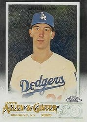 2020 Topps Allen & Ginter Chrome Base Set Walker Buehler #5 card