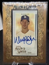 2020 Topps Allen & Ginter Mini Autographs Walker Buehler #MA-WB card