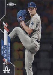 2020 Topps Chrome Base Set Walker Buehler #104 card
