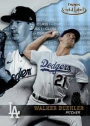 2020 Topps Gold Label Base Set Walker Buehler #50 card