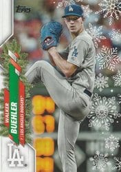 2020 Topps Holiday Base Set Walker Buehler #HW114 card