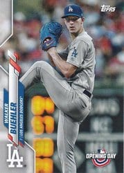2020 Topps Opening Day Base Set Walker Buehler #172 card