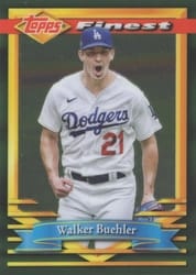 2021 Finest Flashbacks Base Set Walker Buehler #168 card