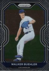 2021 Panini Prizm Base Set Walker Buehler #152 card