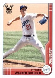 2021 Topps Big League Base Set Walker Buehler #92 card