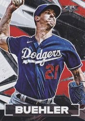2021 Topps Fire Base Set Walker Buehler #200 card