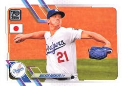 2021 Topps Japan Edition Base Set Walker Buehler #82 card