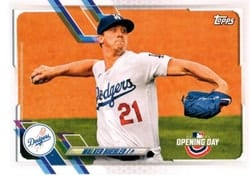 2021 Topps Opening Day Base Set Walker Buehler #208 card
