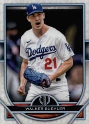 2021 Topps Tribute Base Set Walker Buehler #16 card