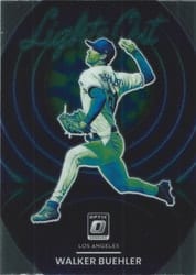 2022 Donruss Optic Lights Out Walker Buehler #LO-11 card
