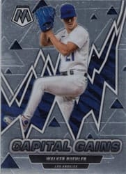 2022 Panini Mosaic Capital Gains Walker Buehler #CG-6 card