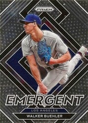 2022 Panini Prizm Emergent Walker Buehler #E-15 card