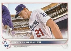 2022 Topps Base Set Walker Buehler #438 card