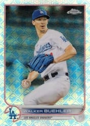 2022 Topps Chrome Logofractor Edition Base Set Walker Buehler #77 card