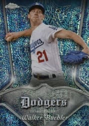 2022 Topps Chrome Pinstriped Walker Buehler #P-25 card
