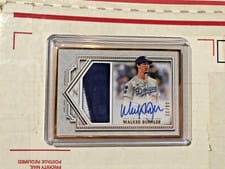 2022 Topps Definitive Collection Framed Autograph Patch Collection Walker Buehler #FAC-WB card