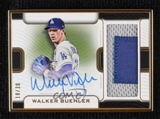 2023 Topps Definitive Collection Framed Autograph Patch Walker Buehler #FAC-WB card