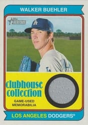 2023 Topps Heritage Clubhouse Collection Relics Walker Buehler #CCR-WB card