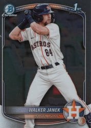 2025 Bowman Chrome Prospects Walker Janek #BCP-15 card