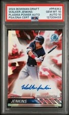 2024 Bowman Draft Plasma Power Autographs Walker Jenkins #PPA-WJ card
