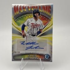 2025 Bowman Chrome Max Volume Autographs Walker Jenkins #MVA-WJ card