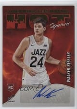 2022-23 Hoops Hot Signatures Walker Kessler #HSR-WKS card