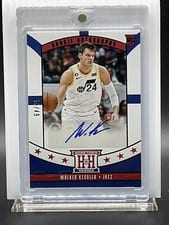 2022-23 Panini Chronicles Hometown Heroes Rookie Autographs Walker Kessler #HHR-WKJ card