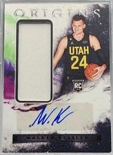 2022-23 Panini Origins Rookie Jersey Autographs Walker Kessler #RJA-WKS card