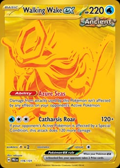 2025 Prismatic Evolutions Walking Wake ex #178 card