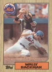 1987 Topps Base Set Wally Backman #48 card
