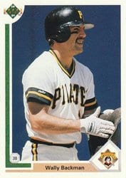 1991 Upper Deck Base Set Wally Backman #185 card
