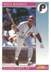 1992 Score Base Set Wally Backman #177 card
