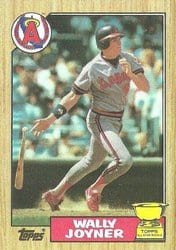 1987 Topps Base Set Wally Joyner #80 card