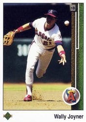 1989 Upper Deck Base Set Wally Joyner #573 card