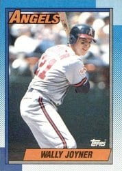 1990 Topps Base Set Wally Joyner #525 card