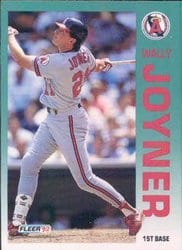 1992 Fleer Base Set Wally Joyner #62 card