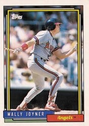1992 Topps Base Set Wally Joyner #629 card