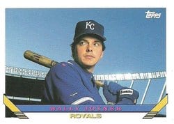 1993 Topps Base Set Wally Joyner #375 card