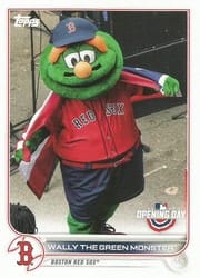 2022 Topps Opening Day Mascots Wally the Green Monster #M-2 card
