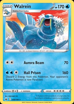Chilling Reign Walrein #39 card