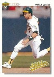 1992 Upper Deck Base Set Walt Weiss #151 card