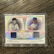 2023 Panini Flawless Dual Legends Materials Walter Alston / Tommy Lasorda #DLM-LA card