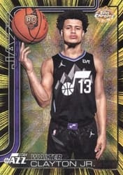 2025-26 Topps Chrome Radiating Rookies Walter Clayton Jr. #RR-9 card