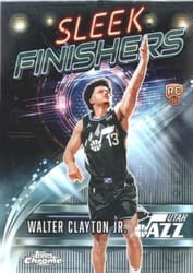 2025-26 Topps Chrome Sleek Finishers Walter Clayton Jr. #SF-28 card