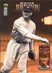 1996 Collector's Choice Base Set Walter Johnson #502 card