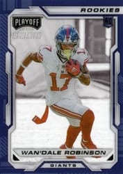 2022 Panini Chronicles Playoff Momentum Rookies Wan'Dale Robinson #PMR-36 card