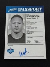 2022 Panini Prestige NFL Passport Signatures Wan'Dale Robinson #NPS-WR card
